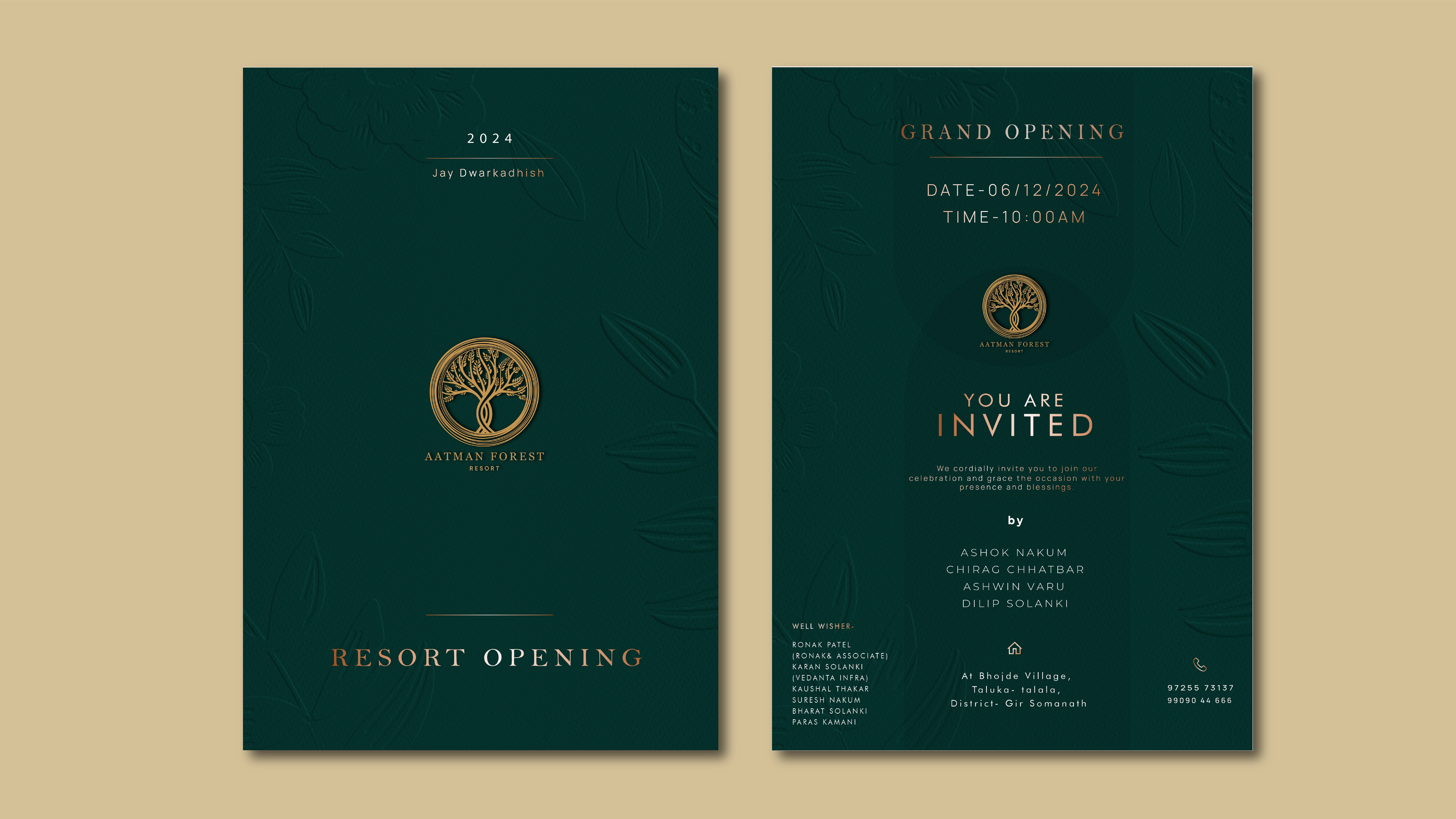 Aatman Forest Resort Invitation
