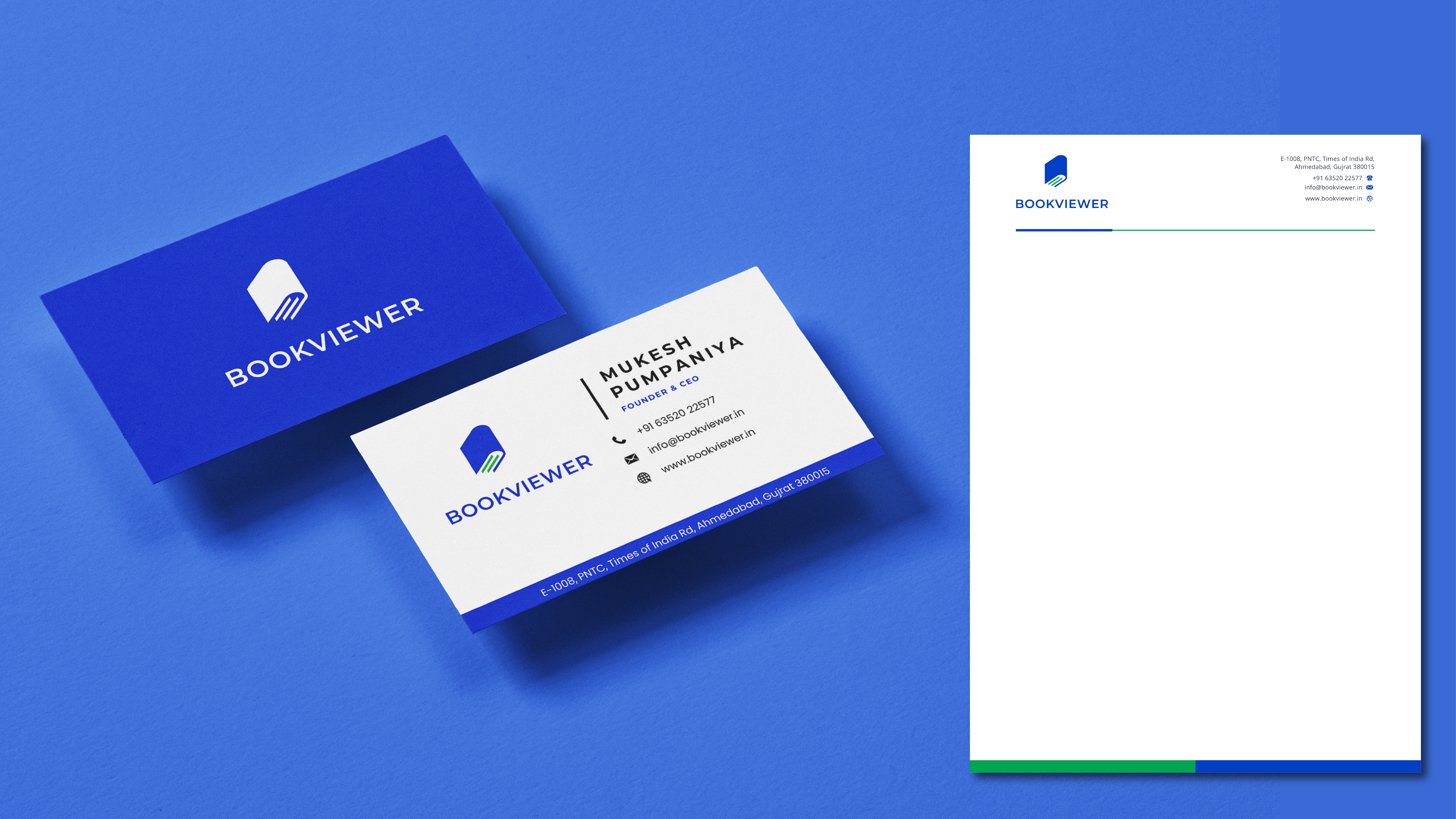 BookViewer Business Card and Letterhead