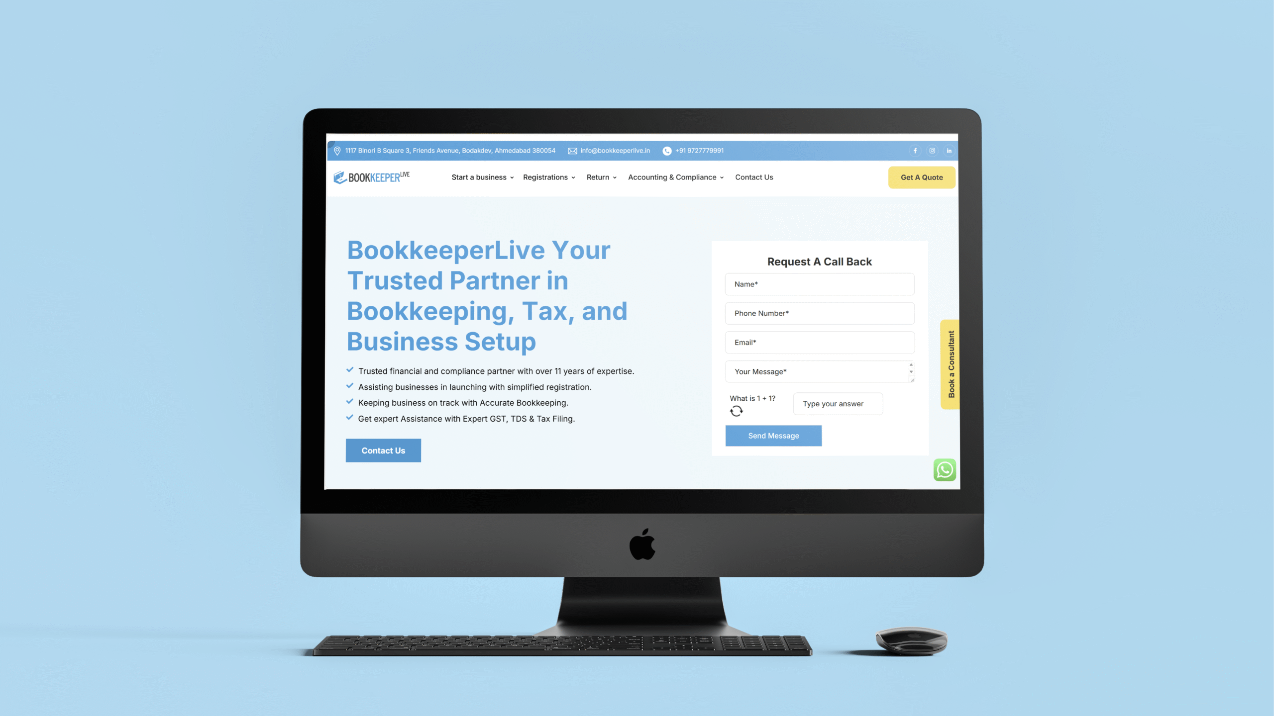 BookkeeperLive Website
