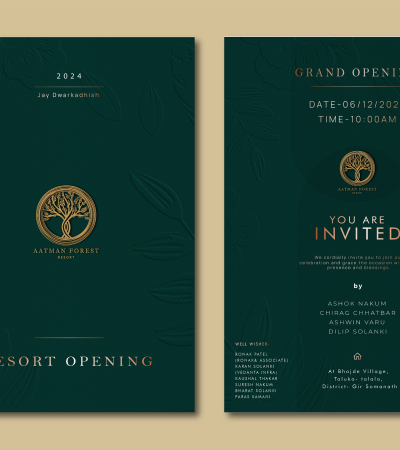 Aatman Forest Resort Invitation